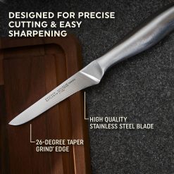 Alternative view of Corelle Durable Dinnerware Insignia Steel 3-piece Knife Set