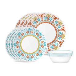 Corelle Durable Dinnerware Global Collection Terracotta Dreams 12-piece Dinnerware Set, Service for 4