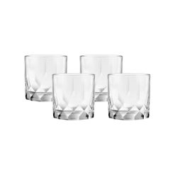 Corelle Durable Dinnerware Cienna Rocks Glasses (4-Pieces), 12-ounce, dishwasher Safe