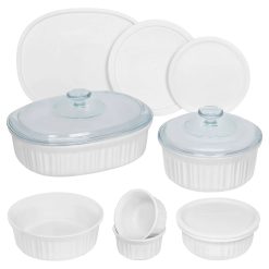 Corelle Durable Dinnerware French White 12-piece Bakeware Set