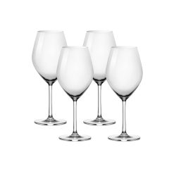 Corelle Durable Dinnerware Sondria Red Wine Glasses (4-pieces), 20-ounce, Dishwasher Safe