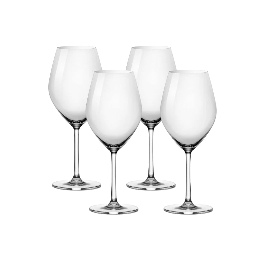 Corelle Durable Dinnerware Sondria Red Wine Glasses (4-pieces), 20-ounce, Dishwasher Safe