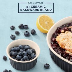 Alternative view of Corelle Durable Dinnerware French Colors 12-piece Oval Bakeware Set, Navy