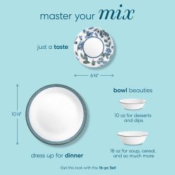 Alternative view of Corelle Durable Dinnerware Veranda 16-piece Dinnerware Set, Service for 4