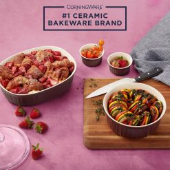 Alternative view of Corelle Durable Dinnerware French Colors 12-piece Bakeware Set, Cabernet