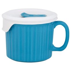Alternative view of Corelle Durable Dinnerware 20-ounce Light Blue Meal Mug? with Vented Lid