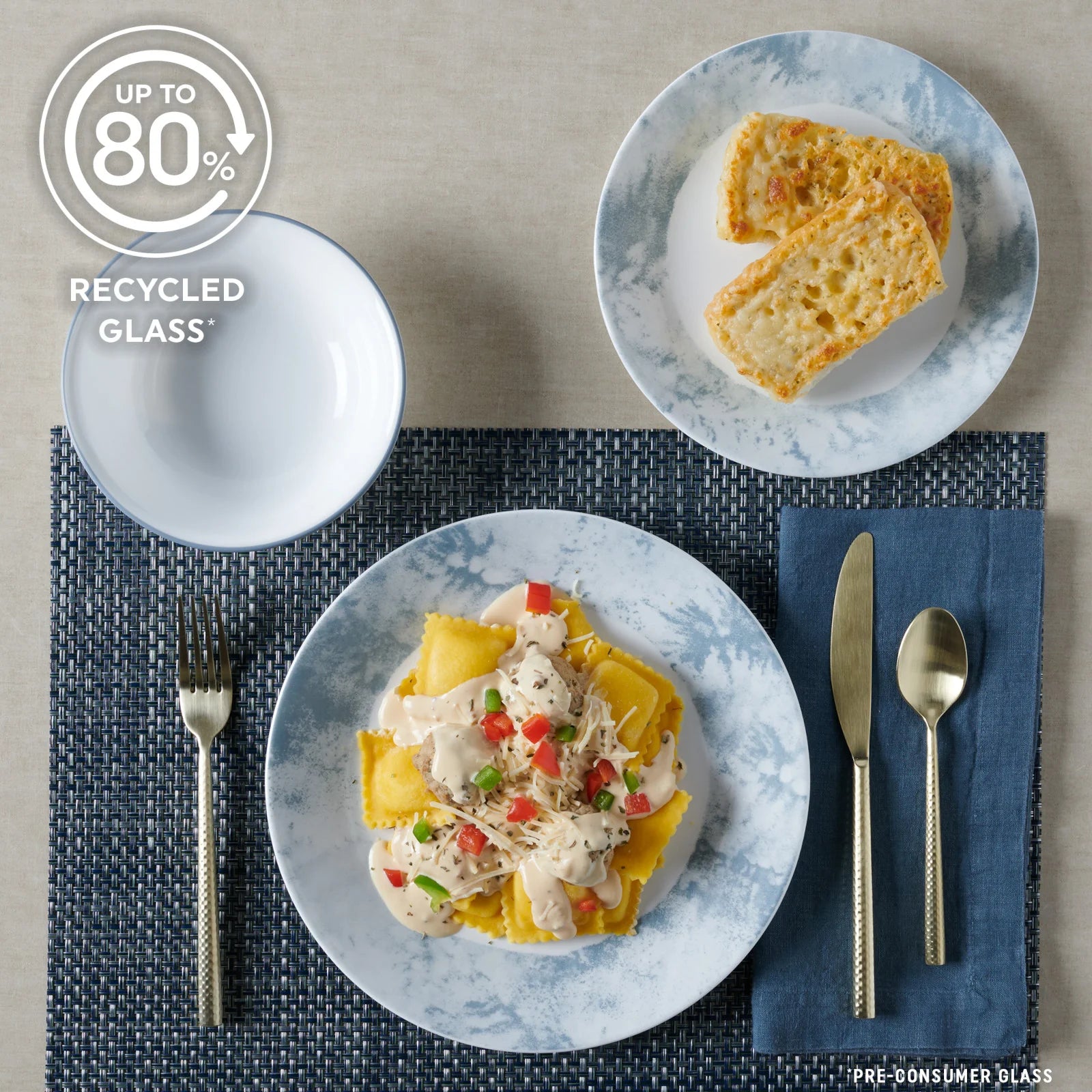 Corelle Durable Dinnerware Salt Wash 12-piece Dinnerware Set, Service for 4 - Image 6