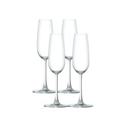 Corelle Durable Dinnerware Matera Champagne Flutes (4-Pieces), 7-ounce, dishwasher safe