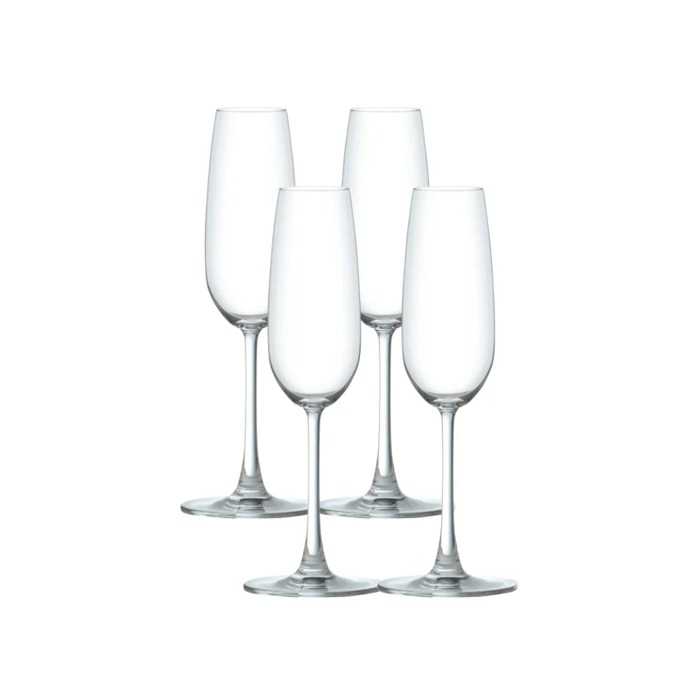 Corelle Durable Dinnerware Matera Champagne Flutes (4-Pieces), 7-ounce, dishwasher safe