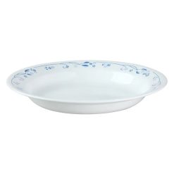 Corelle Durable Dinnerware Provincial Blue 15-ounce Rimmed Cereal Bowl