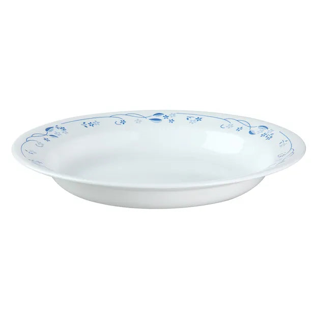 Corelle Durable Dinnerware Provincial Blue 15-ounce Rimmed Cereal Bowl