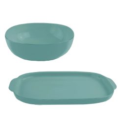Corelle Durable Dinnerware 2-piece Serving Set, Pool Blue
