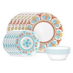 Corelle Durable Dinnerware Global Collection Terracotta Dreams 18-piece Dinnerware Set, Service for 6