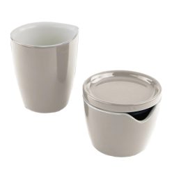 Corelle Durable Dinnerware Truffle Cream and Sugar Set