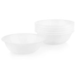 Corelle Durable Dinnerware Winter Frost White 18-ounce Cereal Bowls, 6-pack