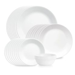 Corelle Durable Dinnerware Shimmering White 32-piece Dinnerware Set, Service for 8