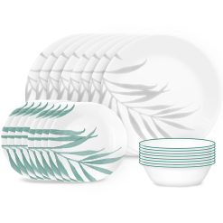 Corelle Durable Dinnerware Solar Print 18-piece Dinnerware Set, Service for 6, EXCLUSIVE