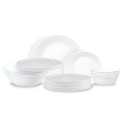 Corelle Durable Dinnerware Winter Frost White 20-piece Dinnerware Set, Service for 4