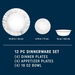 Alternative view of Corelle Durable Dinnerware Arica 12-piece Dinnerware Set, Service for 4