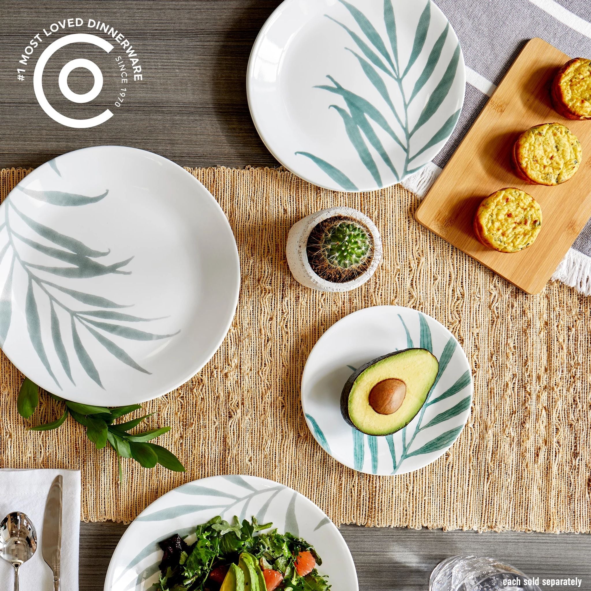 Corelle Durable Dinnerware Solar Print 10.25 Dinner Plate, EXCLUSIVE - Image 2