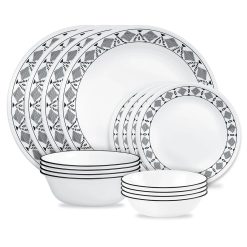 Corelle Durable Dinnerware Cusco 16-piece Mugless Dinnerware Set, Service for 4
