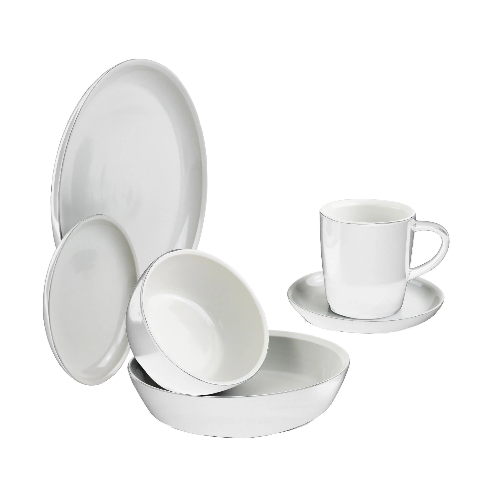 Corelle Durable Dinnerware 6-piece Powder Dinnerware Set , Service for 1