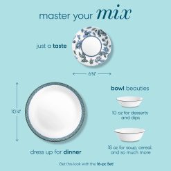 Alternative view of Corelle Durable Dinnerware Veranda 10-ounce Dip & Condiment Bowl