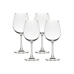 Corelle Durable Dinnerware Matera Red Wine Glasses (4-Pieces), 20-ounce, dishwasher safe