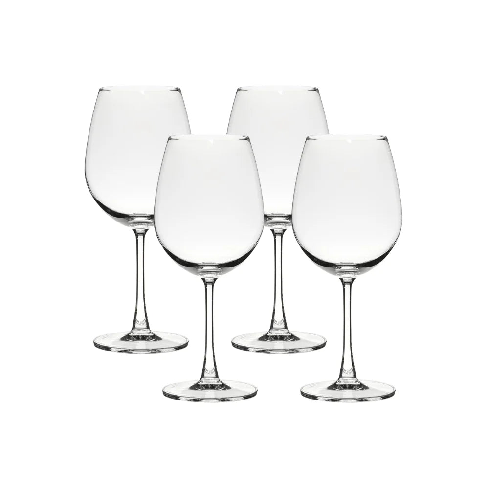 Corelle Durable Dinnerware Matera Red Wine Glasses (4-Pieces), 20-ounce, dishwasher safe