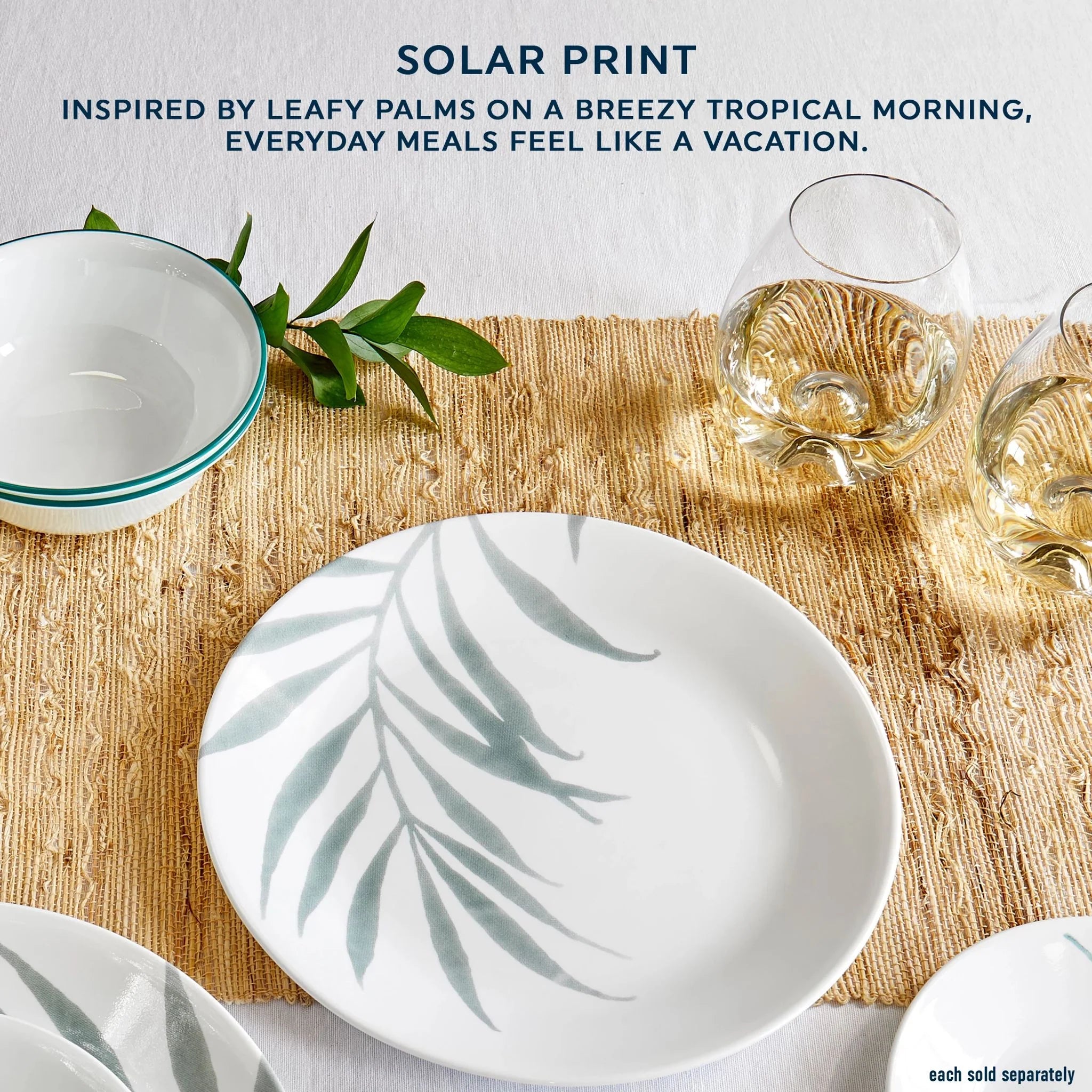 Corelle Durable Dinnerware Solar Print 10.25 Dinner Plate, EXCLUSIVE - Image 6