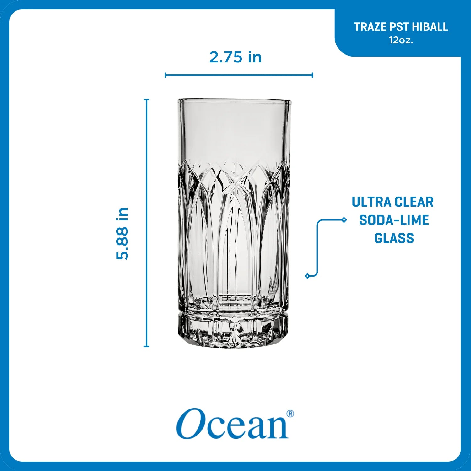 Corelle Durable Dinnerware ware Traze PST Highball Glasses (4-Pieces), 12-ounce, Dishwasher Safe - Image 6
