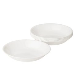 Corelle Durable Dinnerware Winter Frost White 20-ounce Meal Bowls, 6-pack
