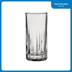 Alternative view of Corelle Durable Dinnerware Traze PRE Highball Glasses (4-Pieces), 12-ounce, Dishwasher Safe