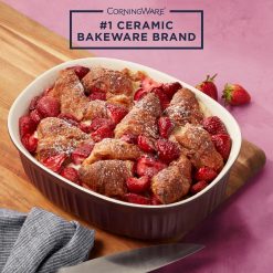 Alternative view of Corelle Durable Dinnerware French Colors 2.5-quart Oval Baking Dish, Cabernet