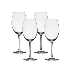 Corelle Durable Dinnerware Bangkok Bliss Cabernet Glasses (4-Pieces), 16-ounce, Dishwasher Safe, Lead-free Crystalline