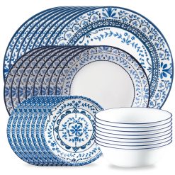 Corelle Durable Dinnerware Portofino 32-piece Dinnerware Set, Service for 8