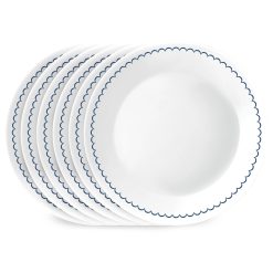Corelle Durable Dinnerware Caspian Lace 8.5 Lunch Plate, 6 pack