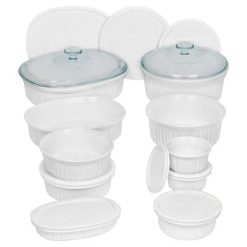 Corelle Durable Dinnerware French White 20-piece Bakeware Set
