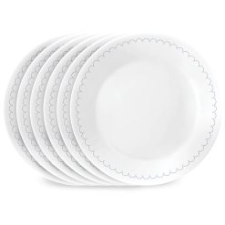 Corelle Durable Dinnerware Caspian Lace 6.75 Appetizer Plate, 6-pack