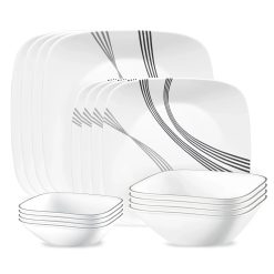 Corelle Durable Dinnerware Urban Arc 16-piece Dinnerware Set, Service for 4