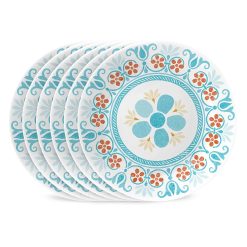 Corelle Durable Dinnerware Global Collection Terracotta Dreams 6.75?? Appetizer Plates, 6-pack