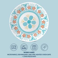 Alternative view of Corelle Durable Dinnerware Global Collection Terracotta Dreams 6.75?? Appetizer Plates, 6-pack